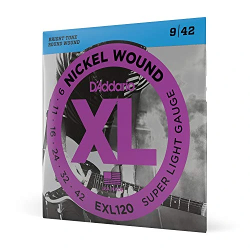 D’Addario XL EXL120 9–42 — Emballage du jeu de cordes correspondant à la référence.